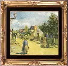 Qui est l'auteur ce ce tableau intitul ' Une rue de Pontoise ' ?