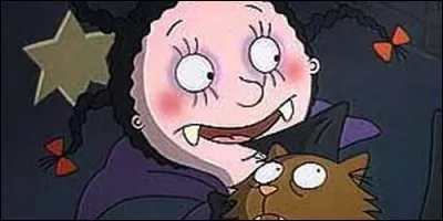 Dans "Mona le Vampire", quel est le nom de son chat ?