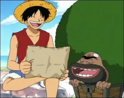 Dans les  mini-aventures de Baggy rtrci  quel trange homme rencontre-t-il tout comme Luffy auparavant ?