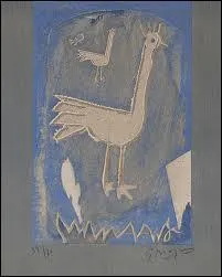 A qui doit-on la lithographie Le coq ?