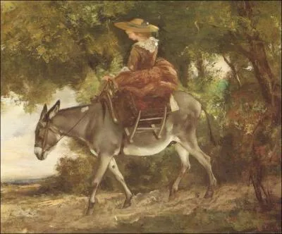 Qui a peint La laitire de Saintonge (sur son ne) ?