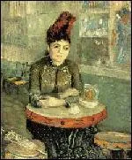 Qui a peint Agostina Senatori assise au caf du Tambourin ?