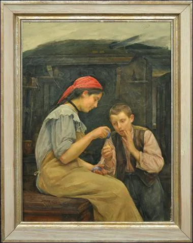 Retrouvez grce  un dtail le moment de l'anne reprsent dans cette scne familiale ? (CLIQUEZ sur l'image)