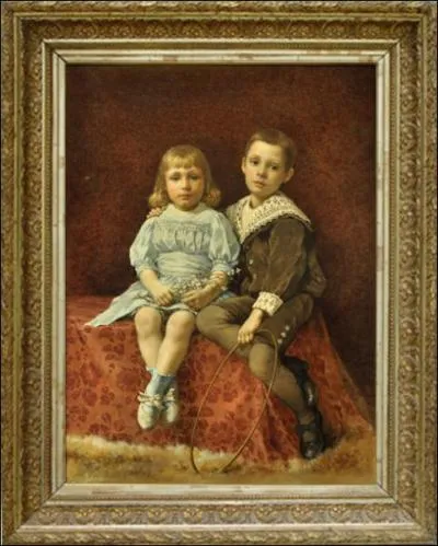 Dans ce portrait de 'Deux enfants', que tient la petite fille ? (CLIQUEZ sur l'image)