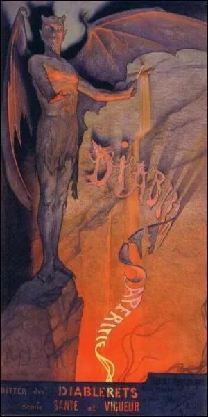 Affichiste de talent, il peint ici une affiche publicitaire pour... ? (CLIQUEZ sur l'image)