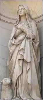 En quelle anne sainte Genevive a-t-elle convaincu les habitants de Paris de ne pas abandonner leur cit aux Huns d'Attila ?