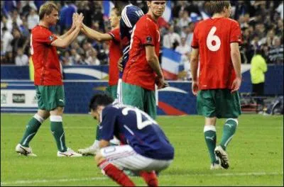 Les Bleus ont ensuite perdu face  la Bilorussie au Stade de France...