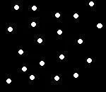 Combien de points blancs voyez-vous ?