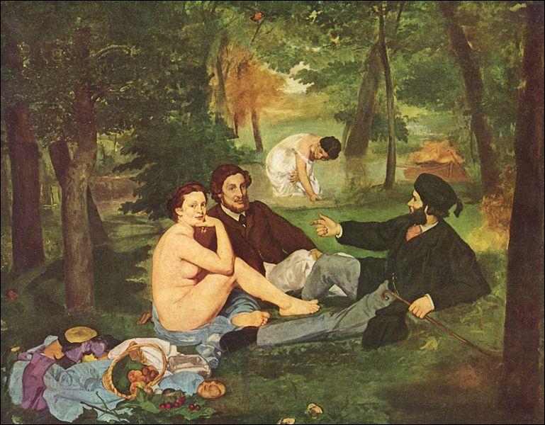 Qui a peint ce tableau intitulé ' le déjeuner sur l'herbe' ?