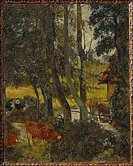 Qui a peint 'Paysage de Normandie, coin de mare' ?