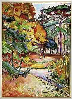 Qui a peint 'La cte de Grce, Normandie' ?