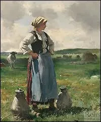 Qui a peint 'La laitire normande' ?