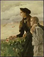 Qui a peint 'Frre et soeur devant la mer  Honfleur' ?