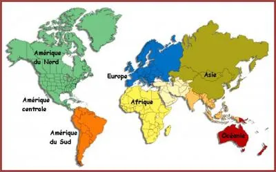 Quel est le plus petit de ces trois continents ?