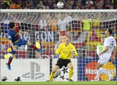 2009, finale de la Ligue des champions entre Barcelone et Manchester United. Il ne mesure qu'un mtre 69 et pourtant il marque un superbe but de la tte suite  une dtente verticale incroyable.
