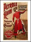 Quel est l'auteur de cette affiche vantant la marque Petrole Hahn ?