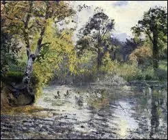 Qui a peint 'L'tang  Montfoucault' ?