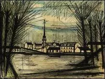 Qui a peint 'Village prs de l'tang' ?