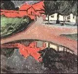 Quel peintre allemand a ralis 'L'tang du village' ?