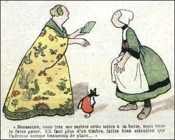 Finalement, Bcassine devient servante chez... ?