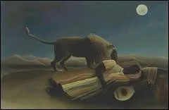 Est-ce Henri Rousseau qui a peint La bohmienne endormie ?
