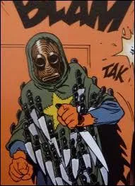 Avec quoi Dodji frappa-t-il le matre des couteaux ?