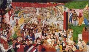 James Ensor : 'L'entre du Christ  ... '.