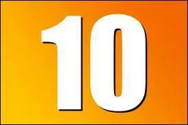 Comment dit-on 10 en anglais ?