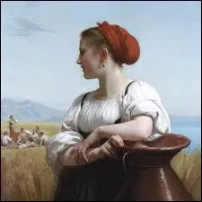 William Bouguereau, ' Moissonneuse ' :