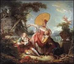 Jean-Honor Fragonard, ' Conversation galante dans un parc ' :