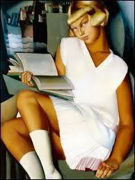 Tamara de Lempicka, ' Kizette en rose ' :