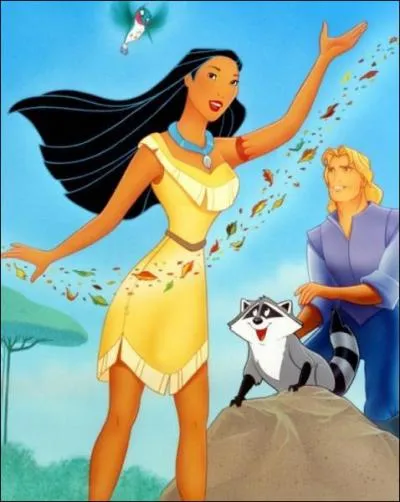 Quelle hrone Disney, d'origine amrindienne, porte cette petite robe jaune ?