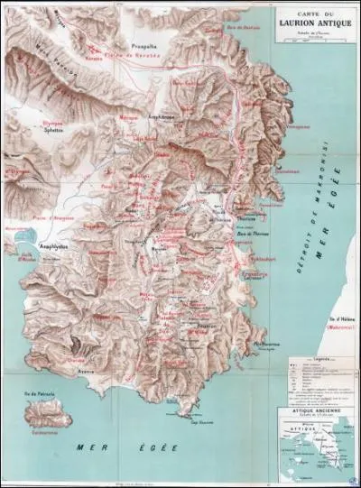 O se situe les Mines du Laurion ?