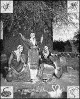 Comment nomme-t-on les trois femmes qui tissent la toile du destin ?