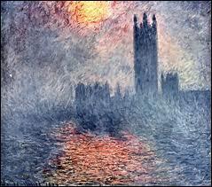 Qui a peint 'Le Parlement de Londres au soleil couchant' ?