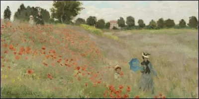 Quelle fleur Claude Monet a peint sur de nombreux tableaux de champs ?