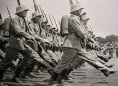 Cet État possède une armée menaçante qui bientôt, à l'instar de l'armée allemande des années 40, pourrait marcher au pas de l'oie.