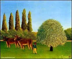 Les peintres naifs ont beaucoup reprsent le monde rural. Qui a ralis ce tableau ' Campagne ' ?