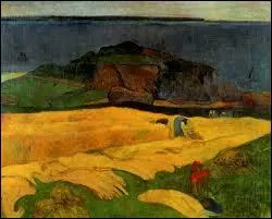 Qui a ralis cette peinture ' La moisson  la mer, Le pouldu ' ?