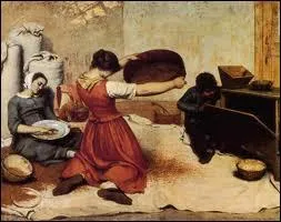 Peintre du courant raliste, il est l'auteur de ' La cribleuse de bl ' :