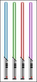 Parmi les nombreuses couleurs d'un sabre laser, laquelle n'existe pas ?