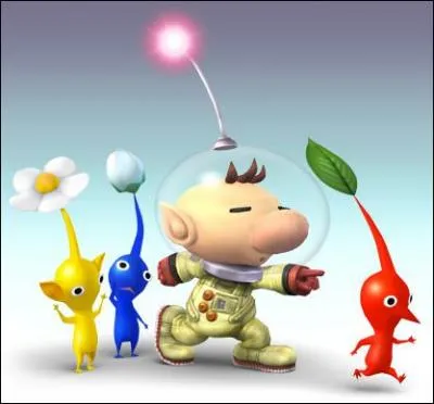 Qui est ce personnage accompagn de Pikmins ?