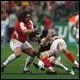 La premire Coupe du monde de rugby a lieu en 1987, sur invitation, regroupant 1 Afrique , 3 Amrique, 1 Asie, 7 Europe, 4 Ocanie, mais quel grand pays du rugby n'y participe pas ?
