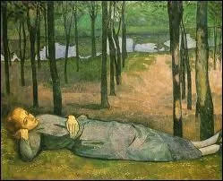 Qui a peint ' Madeleine au bois d'automne ' ?