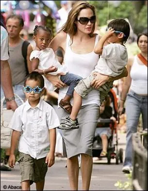 Comment s'appellent les 3 enfants adopts avec Brad Pitt ?