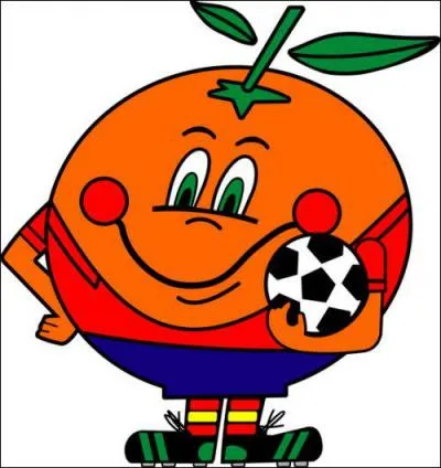 Naranjito tait la mascotte du Mondial de Football...
