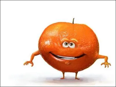 L'Orange ' Pressl' est un personnage de la pub pour la boisson...