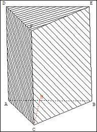 C'est un prisme droit  base :