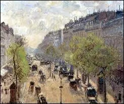Quel peintre a reprsent le boulevard Montmartre ?