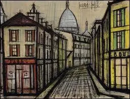 Quel peintre a reprsent une rue de Montmartre ?